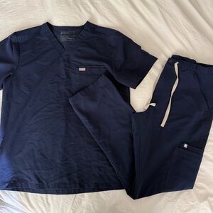 Men’s Figs Technical Collection Navy Blue Scrubs Set